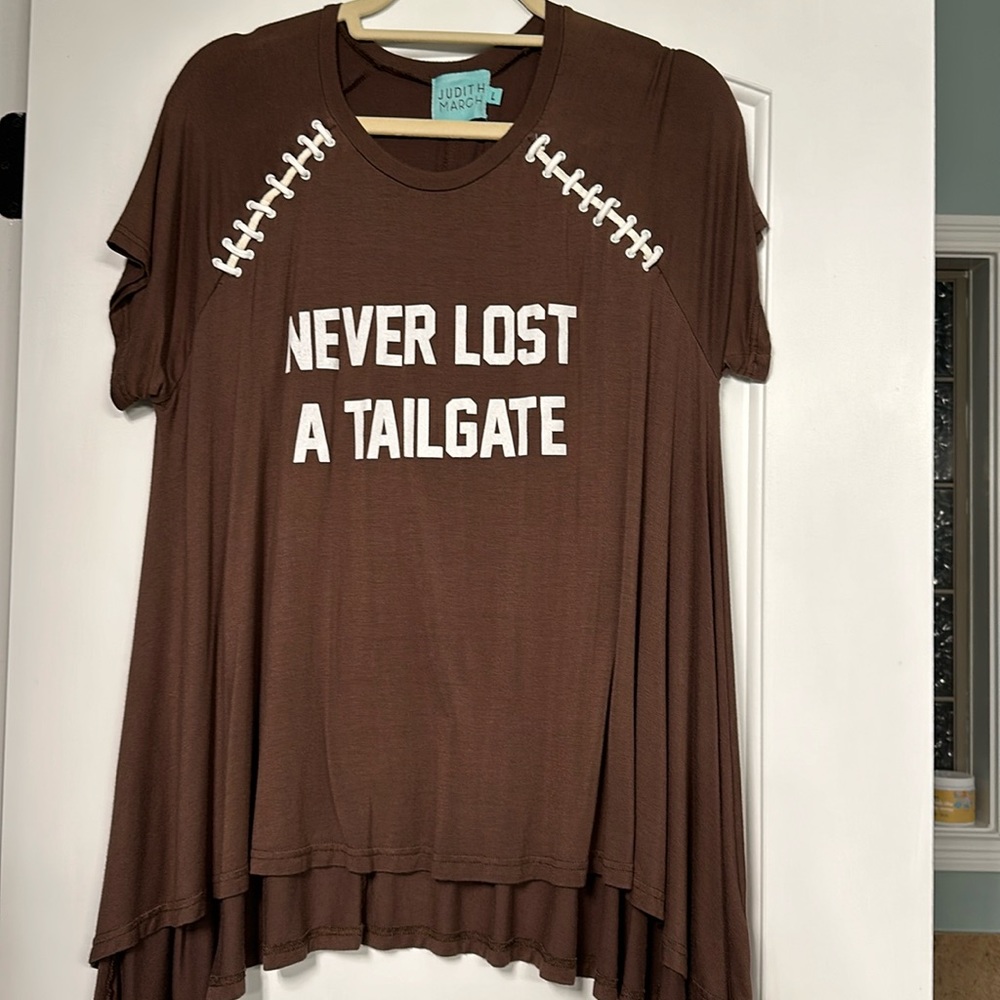 Judith March football top